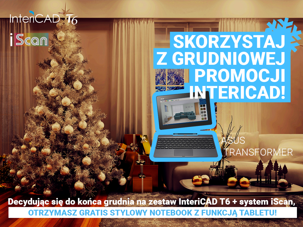 Grudniowa promocja InteriCAD: Zyskaj notebook ASUS Transformer!