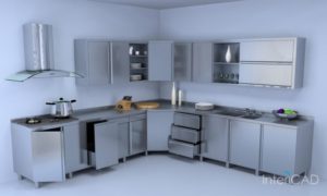 metalowe-fronty-kuchenne-model-3D-w-programie-do-projektowania-wnętrz-InteriCAD