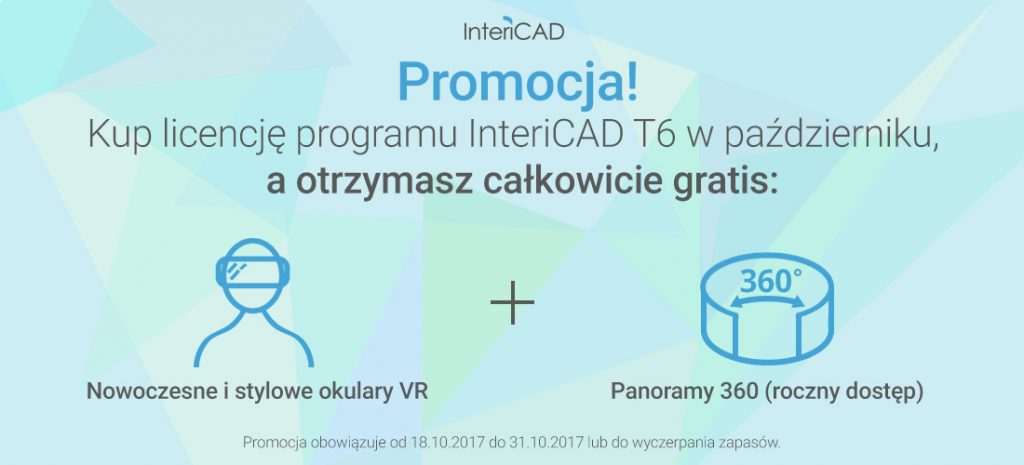 Jesienna promocja InteriCAD! Zyskaj bezpłatnie okulary VR i Panoramy 360