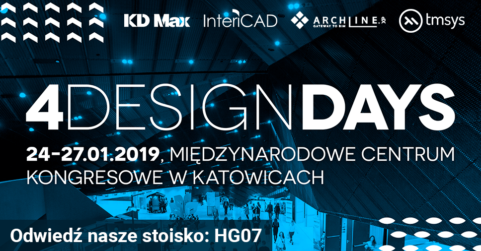 Odwiedź stoisko InteriCAD podczas targów 4 Design Days 2019 w Katowicach